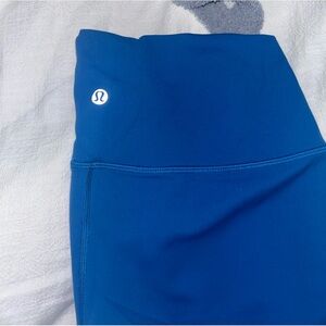 Lululemon Wunder train 25 inch leggings in capri blue